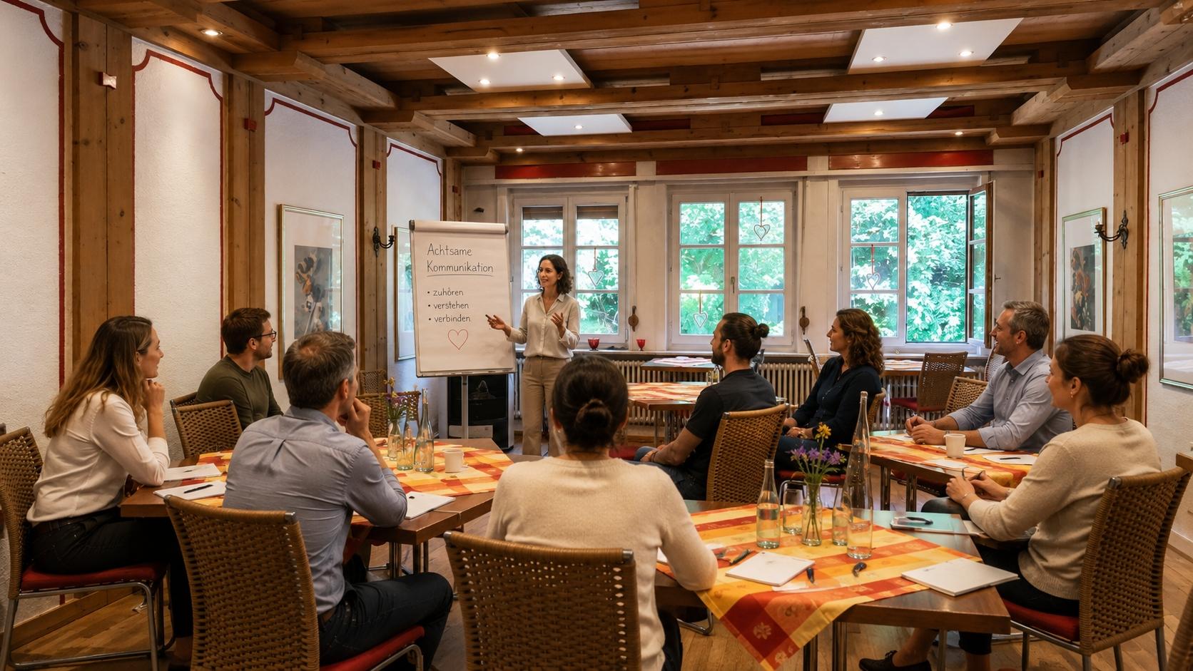 Seminarraum im Haus Waldquelle Vital – Achtsame Kommunikation
