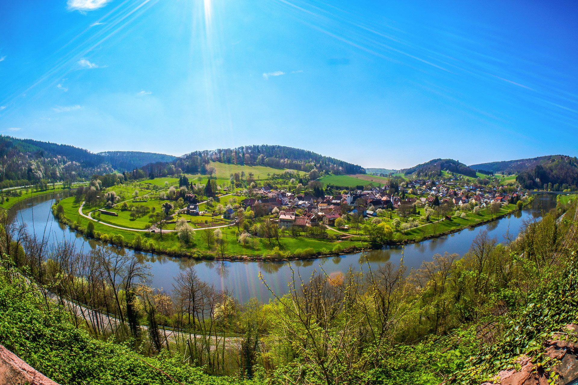Neckarsteig – Aussicht vom Höhenweg