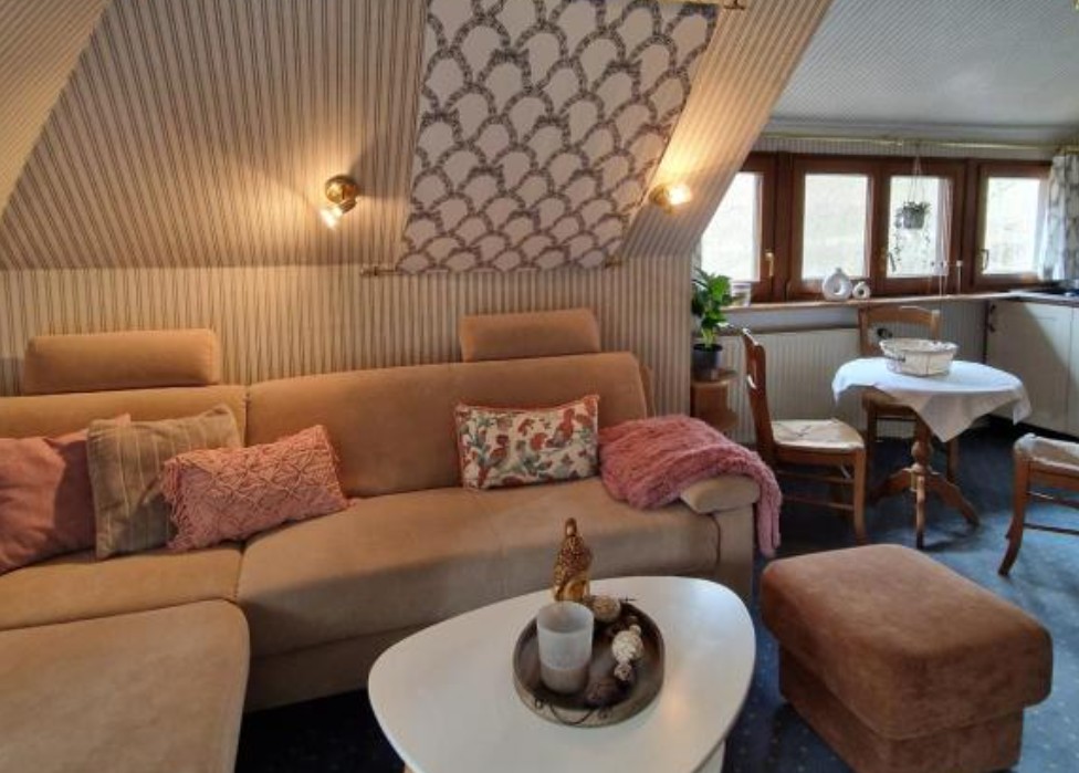 Ferienwohnung Landlust – Schlafzimmer mit Doppelbett